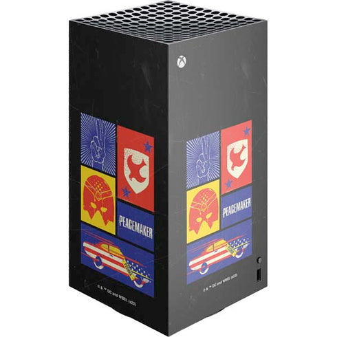 DC Comics Peacemaker Collage XBox Series X Digital Edition Console Skin